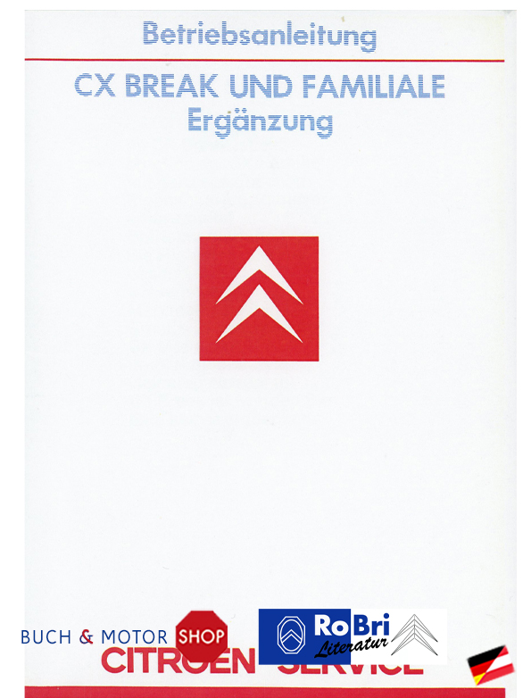 Citroën CX Notice d'emploi Break